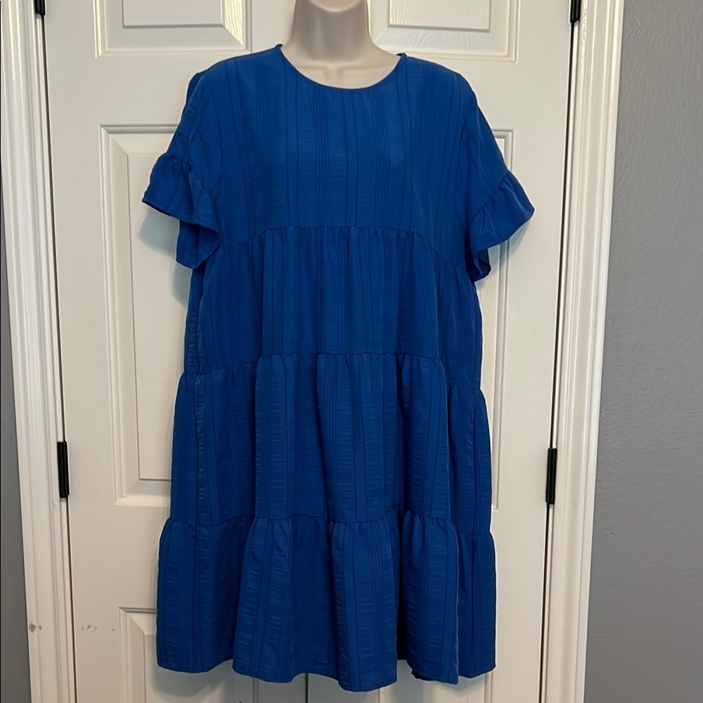 SHEIN Blue Midi Dress